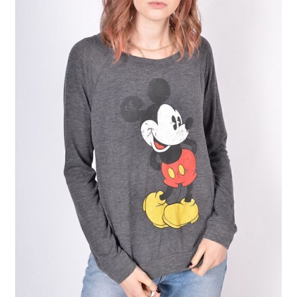 Disney Mickey Mouse long sleeve graphic tee sz M